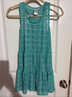 Turquoise Girls Swim Cover